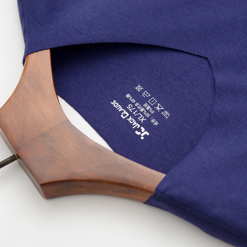 Half-Sleeved Solid Color Plain T-Shirt | GlamzLife