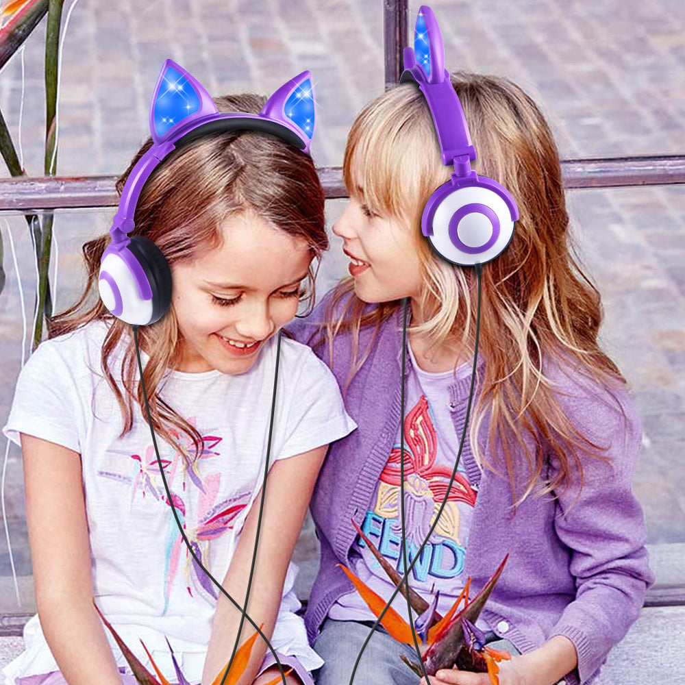 LED flashing cat ear headphones | GlamzLife