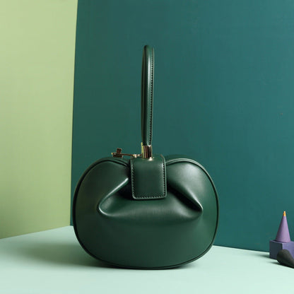 Leather Fashionable Dumpling Handbag | GlamzLife