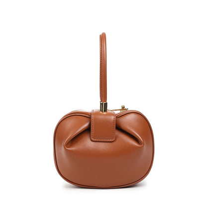 Leather Fashionable Dumpling Handbag | GlamzLife