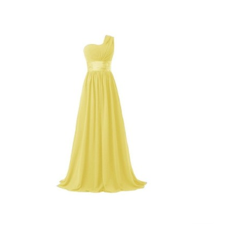 Long Multi-Color Banquet Evening Dress | Yellow | GlamzLife