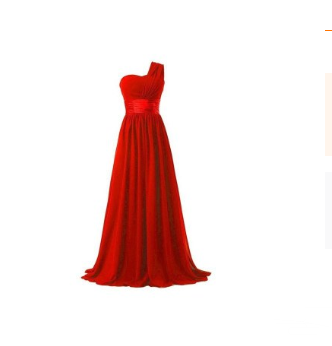 Long Multi-Color Banquet Evening Dress | Red | GlamzLife
