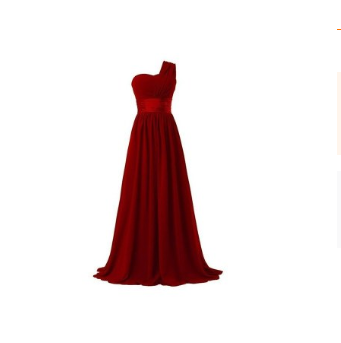 Long Multi-Color Banquet Evening Dress | Wine red | GlamzLife