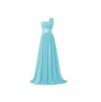 Long Multi-Color Banquet Evening Dress | Sky blue | GlamzLife