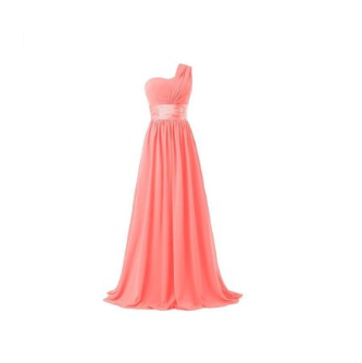 Long Multi-Color Banquet Evening Dress | Watermelon red | GlamzLife
