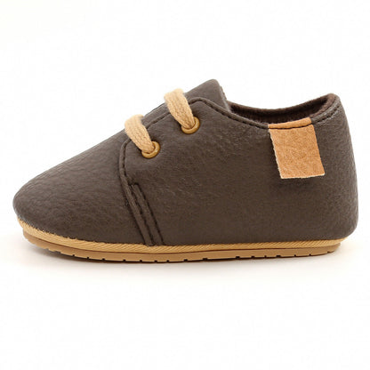 Luxury Soft Leather Rubber Sole Toddler Shoes | GlamzLife