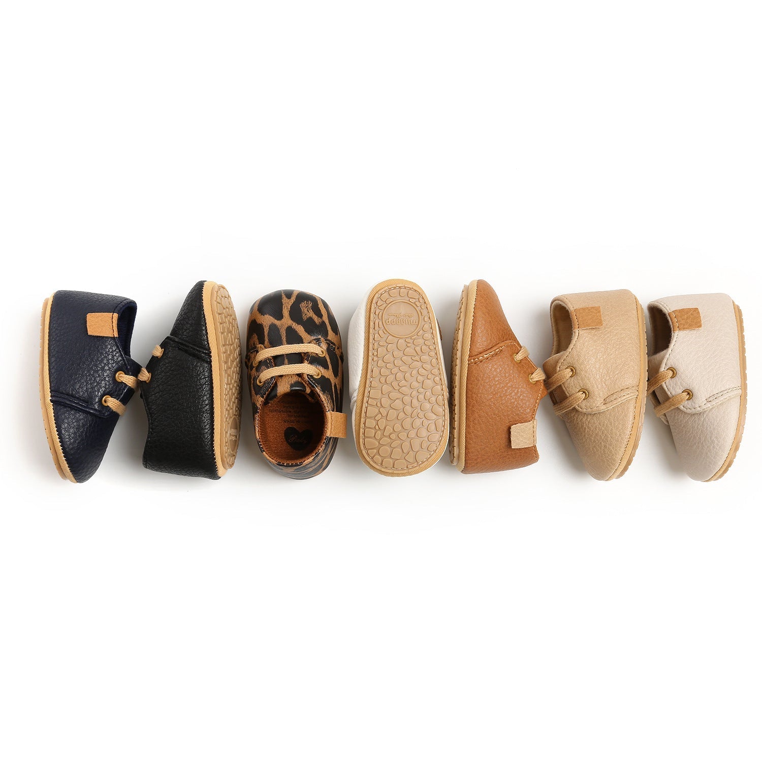 Luxury Soft Leather Rubber Sole Toddler Shoes | GlamzLife