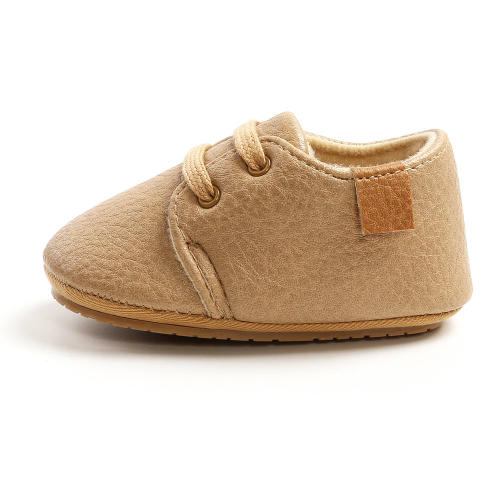 Luxury Soft Leather Rubber Sole Toddler Shoes | GlamzLife