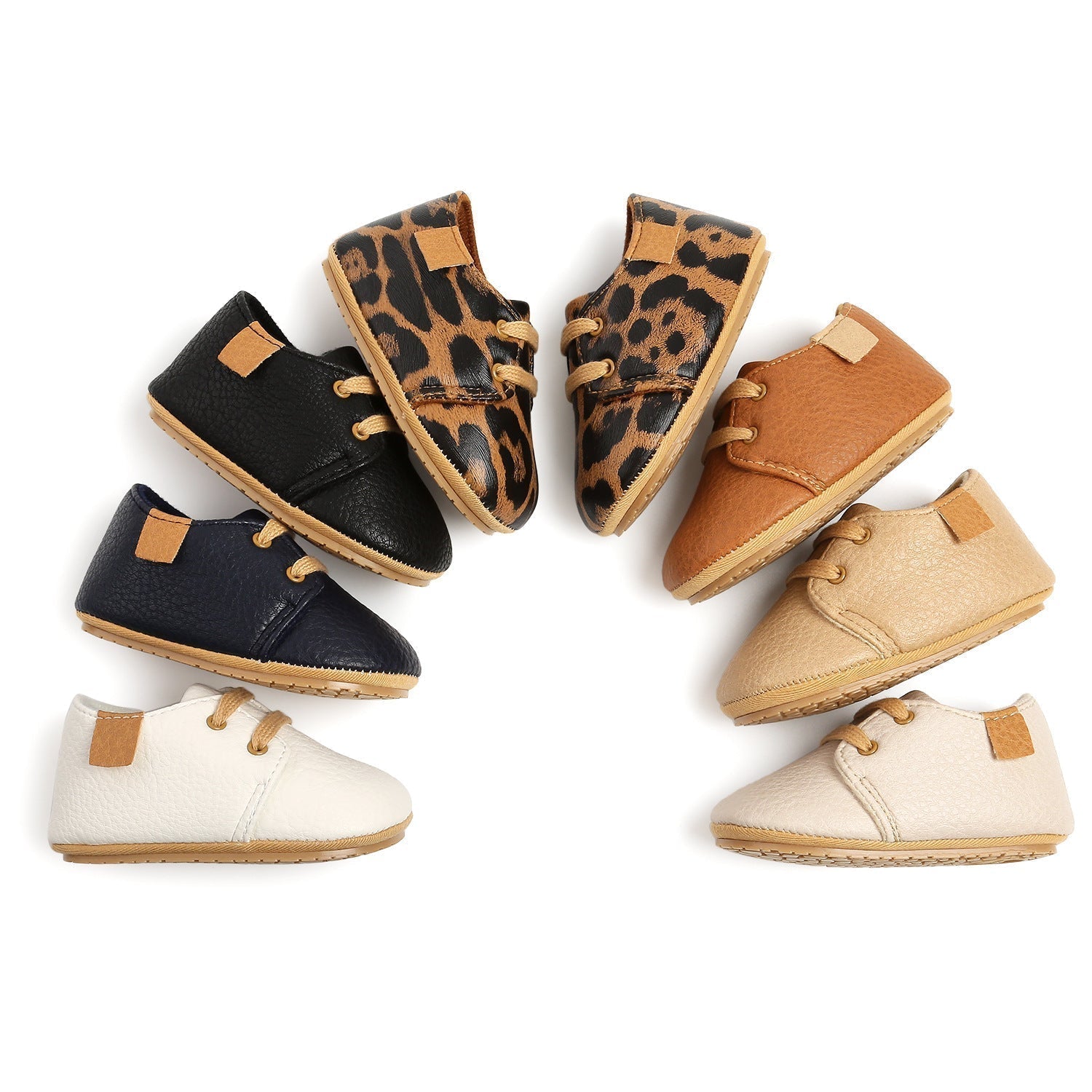 Luxury Soft Leather Rubber Sole Toddler Shoes | GlamzLife