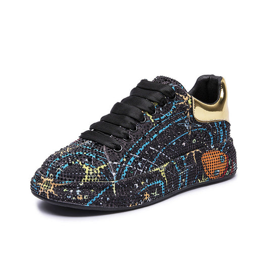 Men Shoes New Trend Rhinestone Platform | GlamzLife