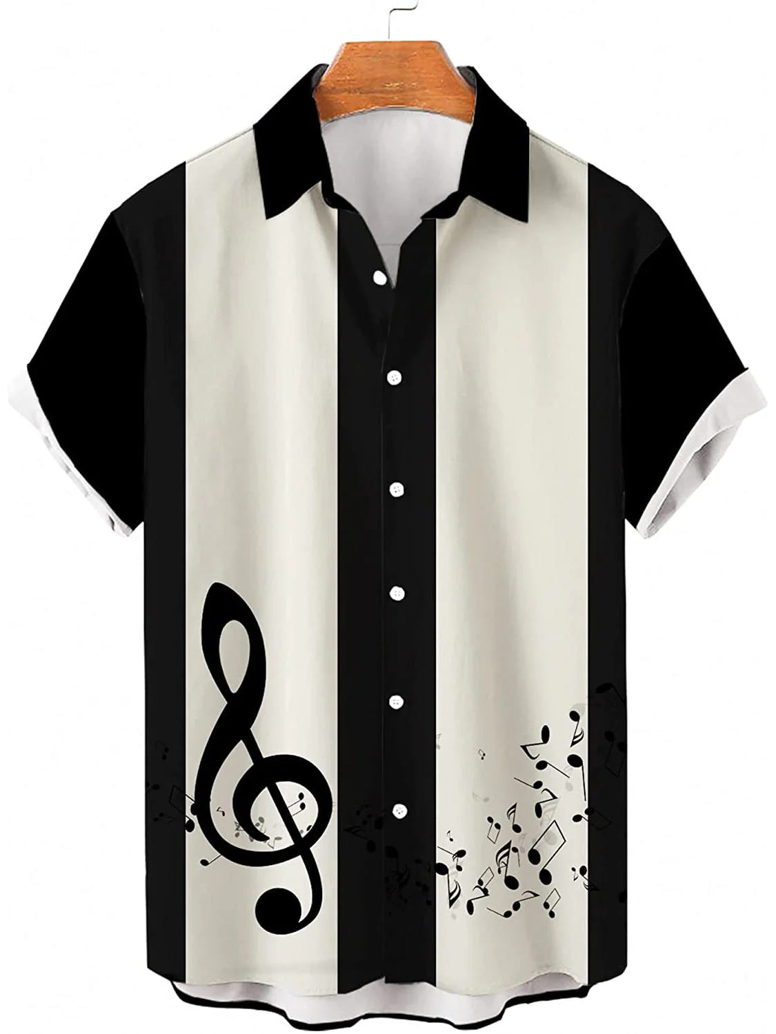 Men's Casual Loose Printed Striped Shirt | GlamzLife