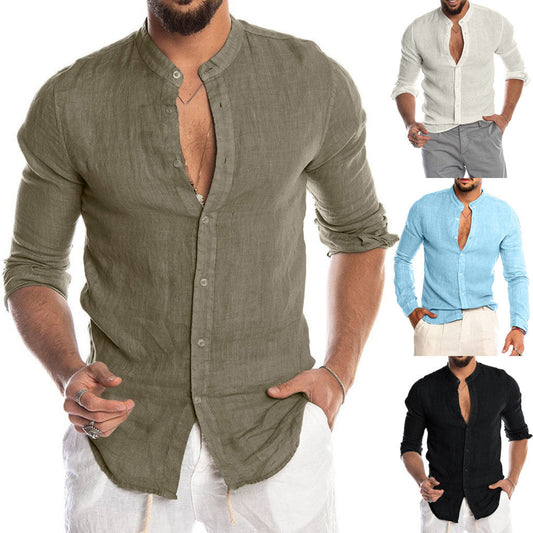 Men's Full Sleeves Solid Plain Shirt | GlamzLife
