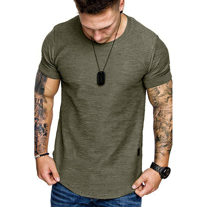 Men's Loose Round Neck Short Sleeve T-Shirt | GlamzLife