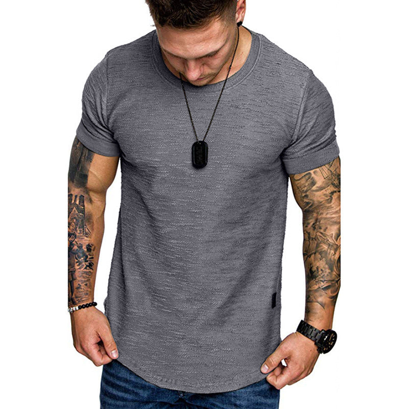 Men's Loose Round Neck Short Sleeve T-Shirt | GlamzLife