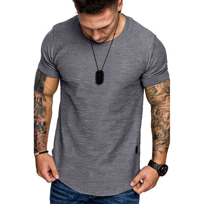 Men's Loose Round Neck Short Sleeve T-Shirt | GlamzLife