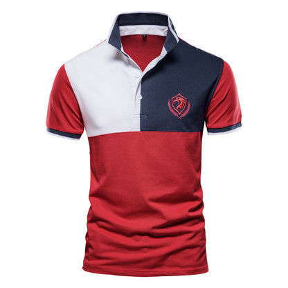 Men's Polo Shirt Plus Size Short Sleeves Collar Neck T-shirt | GlamzLife
