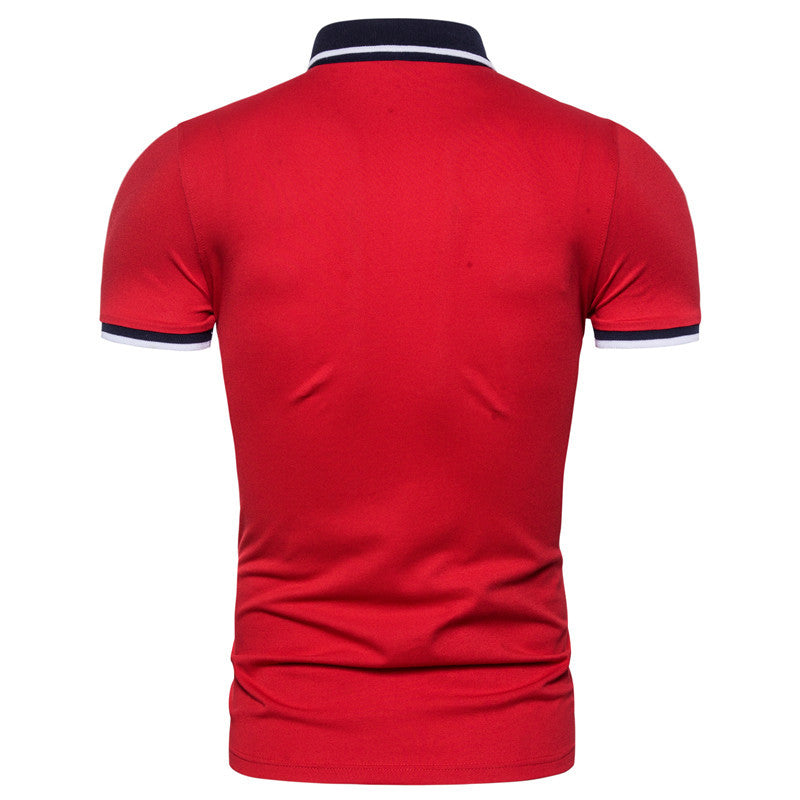 Men's Polo Shirt Plus Size Short Sleeves Collar Neck T-shirt | GlamzLife