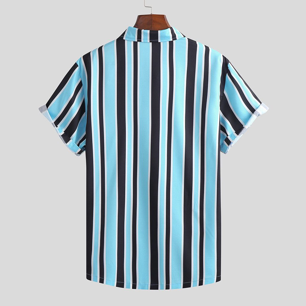 Men's Stripe Short Sleeves T-shirt | GlamzLife