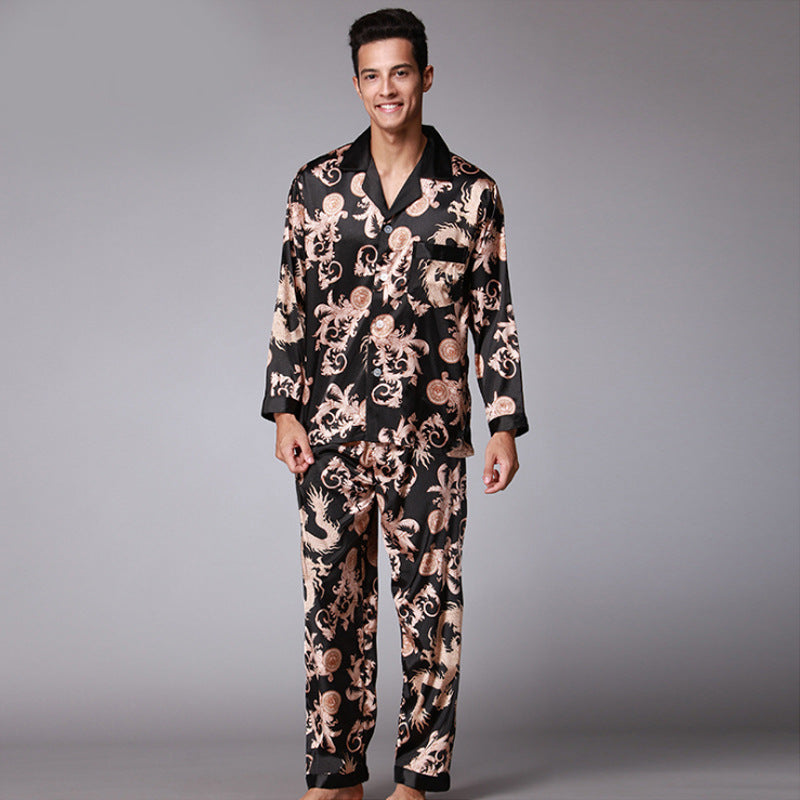 Men's Trendy Short Sleeved Trousers Pajama Set | GlamzLife
