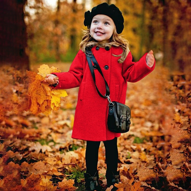Mid Length Solid Color Winter Coat | GlamzLife