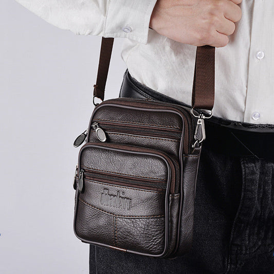 New Men's Waist Bag Multi-functional Shoulder Messenger Bag Can Wear Mobile Phone Belt Pouch | GlamzLife