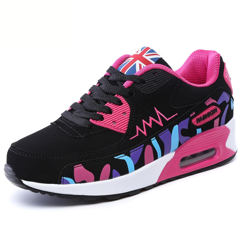 New Women'S Shoes Cushion Shoes Sports Casual Shoes Korean Student Single Shoes Travel Shoes Flat Shoes Women | GlamzLife