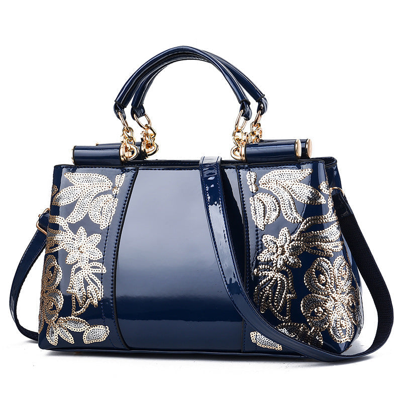 Sequins Leather Handbag | GlamzLife