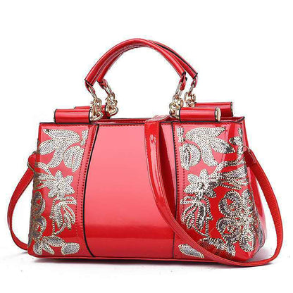 Sequins Leather Handbag | GlamzLife