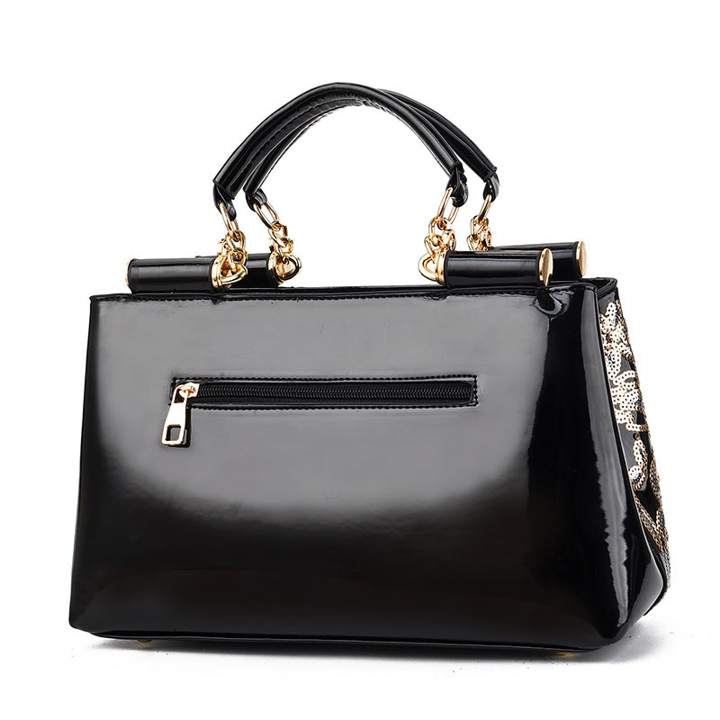 Sequins Leather Handbag | GlamzLife