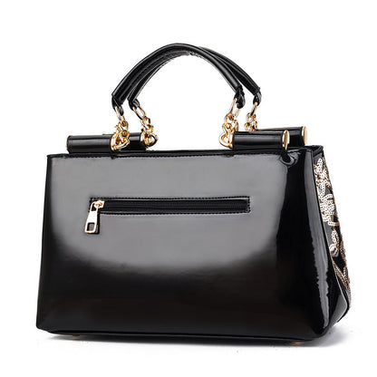 Sequins Leather Handbag | GlamzLife