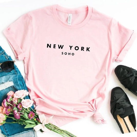 Simple Letter Printing Fashion Short-sleeved T-shirt | GlamzLife