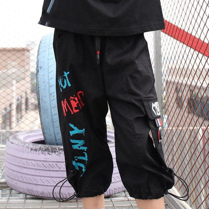 Solid Black Capri For Boy's | GlamzLife