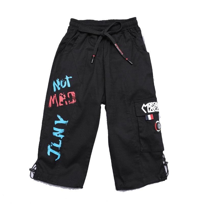 Solid Black Capri For Boy's | GlamzLife