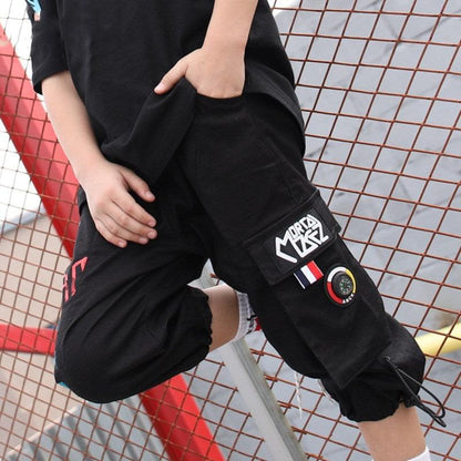 Solid Black Capri For Boy's | GlamzLife