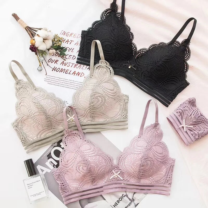 Solid Lace Up Bra Set | | GlamzLife
