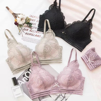 Solid Lace Up Bra Set | | GlamzLife