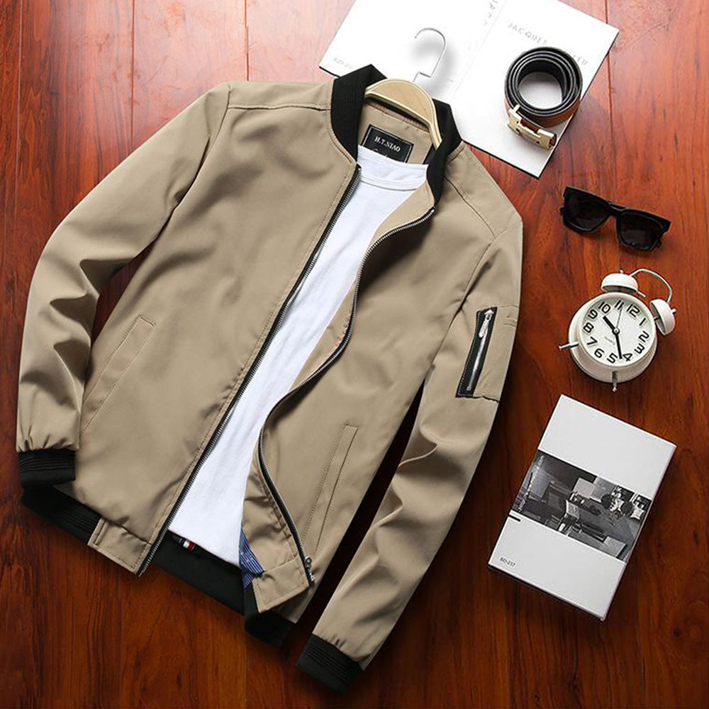 Solid Regular Rib Sleeve Jackets For Men's | GlamzLife