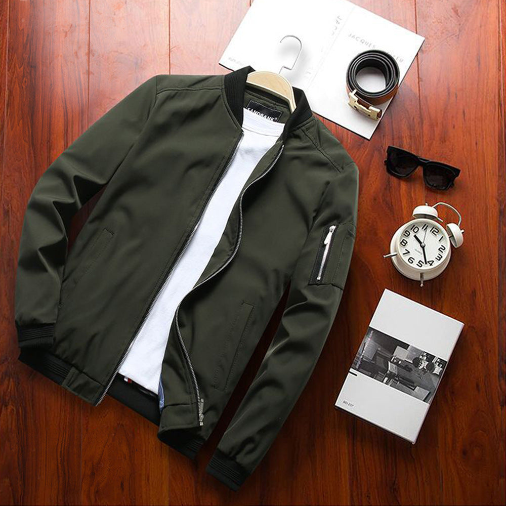 Solid Regular Rib Sleeve Jackets For Men's | GlamzLife