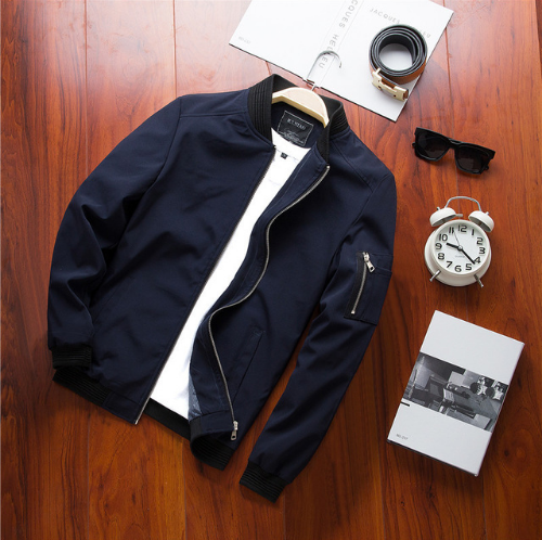 Solid Regular Rib Sleeve Jackets For Men's | GlamzLife