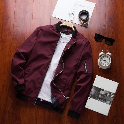 Solid Regular Rib Sleeve Jackets For Men's | GlamzLife