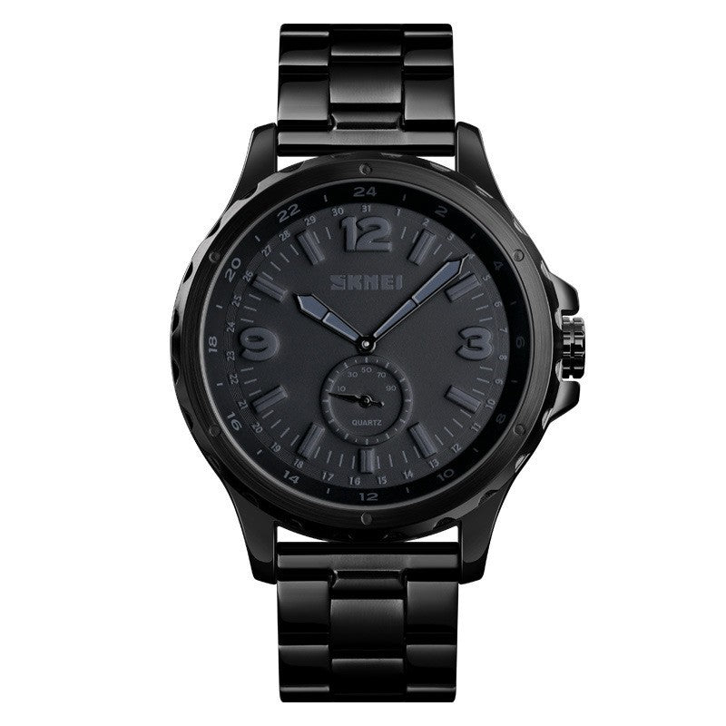Steel Belt Quartz Men's Waterproof Watch | GlamzLife