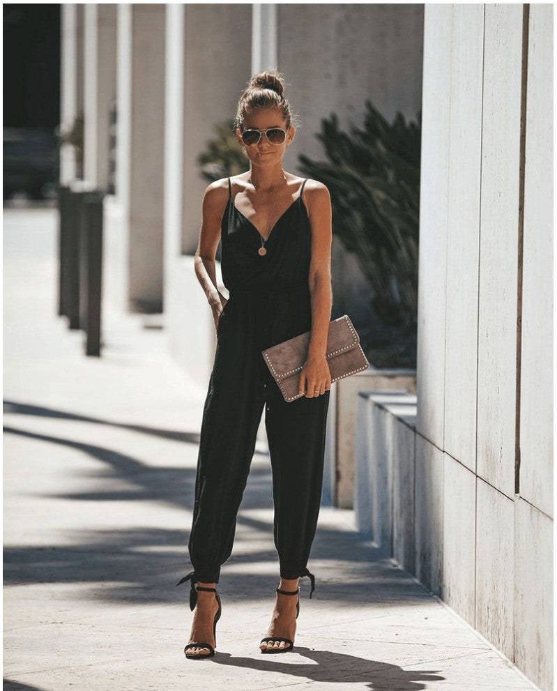 Women's Flowers Print Spaghetti Strap Romper | GlamzLife